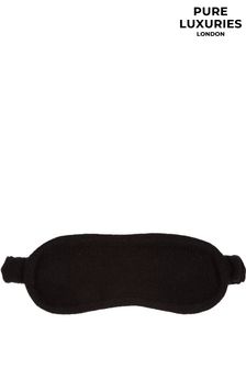 Negru - Mască pentru ochi Pure Luxuries London Leven Cashmere (U15612) | 173 LEI
