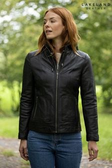 Черная кожаная куртка с капюшоном Lakeland Leather Abbeytown (U15688) | €365