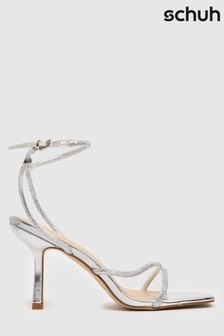 Schuh Selina Verzierte Sandalen, Silberfarben (U15808) | 54 €