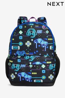 藍色「Gamer」印字 - 後背包 (U15989) | NT$980