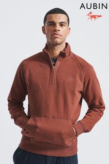 Braun - Aubin Provost Sweatshirt mit RV-Kragen (U16291) | 68 €