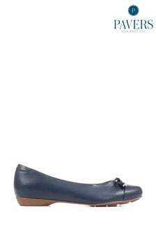 Pavers Blue Flat Ballet Shoes (U16348) | €47