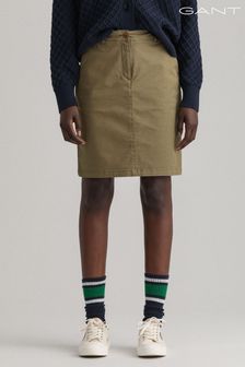 GANT Womens Green Organic Cotton Chino Skirt (U16406) | €43