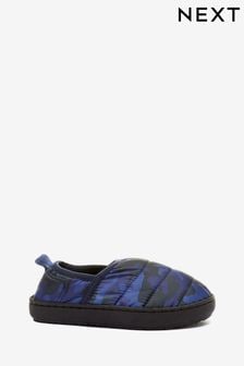 Blue Camo Quilted Thinsulate Sporty Slipper (U16946) | €7.50 - €9
