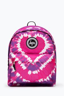 Hype. Pink Heart Hippy Tie Dye Backpack (U17042) | $66