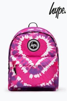 Hype. Pink Heart Hippy Tie Dye Backpack (U17042) | $51