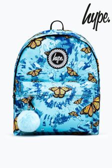 Hype. Rucksack mit Schmetterlingmuster und Knüpfbatik, Blau (U17044) | 34 €