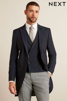 Blue Slim Slim Fit Morning Wool Suit Jacket (U17302) | 60 €