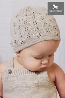 The Little Tailor Natural Fawn Cotton Knitted Hat (U17375) | 59 QAR