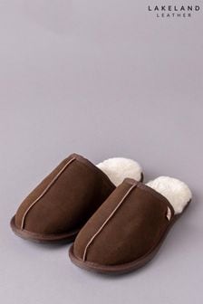 棕色 - Lakeland 皮革男用羊皮運動拖鞋 (U17394) | NT$3,030