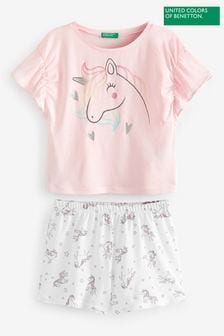 Benetton Pink Unicorn Pyjamas Set (U17588) | ₪ 93