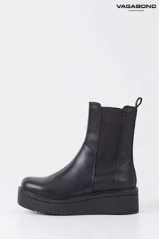 Vagabond Shoemakers Tara Flatform Chelsea Black Boots (U18642) | ₪ 704