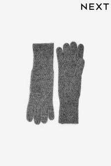 Gri închis - Mănuși din amestec de cașmir Collection Luxe (U18725) | 157 LEI