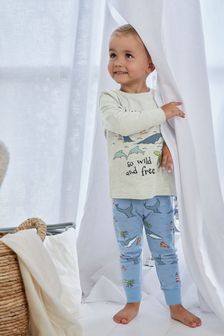  (U18933) | HK$122 - HK$148 藍色蜗牛及鯨魚 - 柔軟質地睡衣 (9個月至10歲)