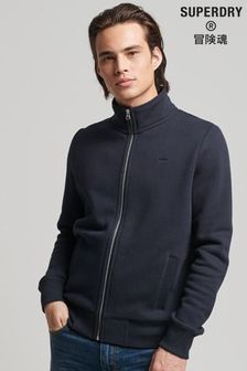 Superdry 藍色復古標誌刺繡拉鍊田徑上衣 (U19056) | NT$2,330