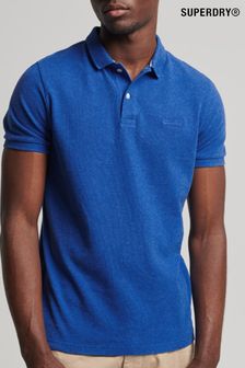 Синий меланжевый в университетском стиле - Классическая рубашка поло из пике Superdry (U19146) | €61