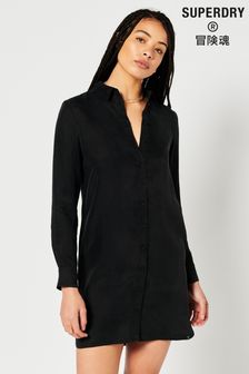 Superdry Studios Black Shirt Dress (U19340) | $99