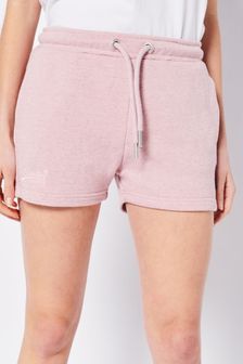 Superdry Pink Organic Cotton Vintage Logo Jersey Shorts (U19347) | €18.50