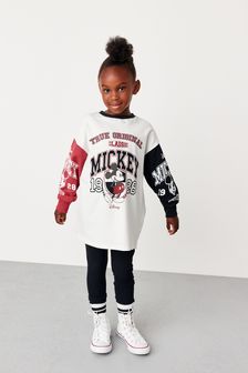 White Sporty Mickey Mouse Long Sleeve Top (3-16yrs) (U19512) | ₪ 58 - ₪ 77