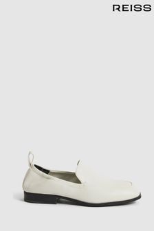 Reiss Off White Ainsley Leather Loafers (U19721) | 99,540 Ft