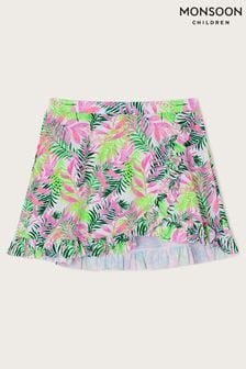 Monsoon White Palm Print Cover Up Skirt (U19830) | DKK90 - DKK100