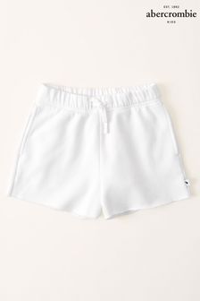 Abercrombie & Fitch White Tie Waist Jersey Shorts (U19858) | AED98