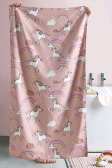 Pink Unicorn Childrens Towel (U19922) | OMR4 - OMR8