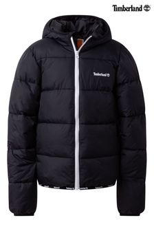 Timberland Black Logo Hooded Puffer Jacket (U20204) | €54