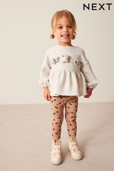 Neutral Top and Legging Set (3mths-7yrs) (U20345) | AED47 - AED60
