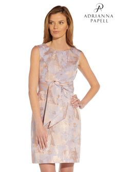 שמלה בגזרת A מאריג ג'קראד של Adrianna דגם Papell בצבע מטאלי (U20428) | ‏698 ₪