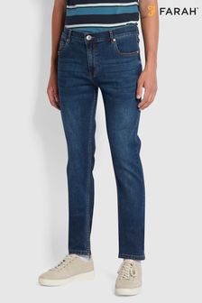Farah Drake Blue Stretch Denim Jeans (U20497) | $107