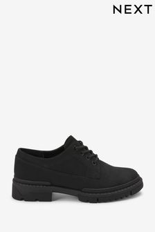 Black Forever Comfort® Chunky Sole Lace-Up Shoes (U20700) | 62 €