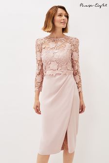 Phase Eight Pink Adeline Double Layer Lace Dress (U20869) | 130 €
