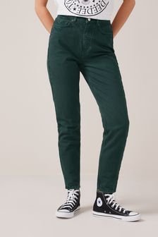 Forest Green Mom Jeans (U22067) | $58