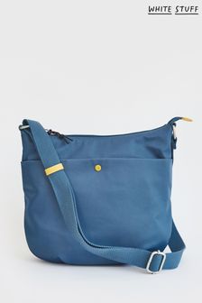 White Stuff Blue Recycled Polyester Willow Cross-Body Bag (U22313) | ₪ 207
