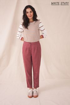 White Stuff Maddie Purple Linen Trousers (U22365) | kr801