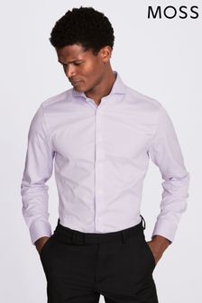 MOSS Tailored Fit Single Cuff Dobby Shirt (U22475) | 243 QAR