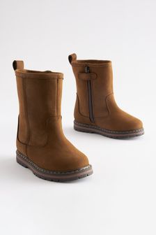 Chocolate Brown Standard Fit (F) Warm Lined Long Boots (U22658) | 15 € - 16 €