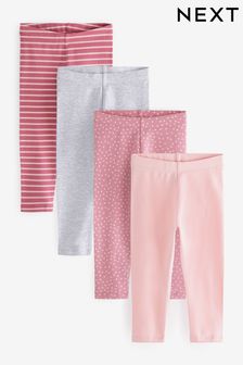 Pink Leggings 4 Pack (3mths-7yrs) (U22702) | €16 - €20