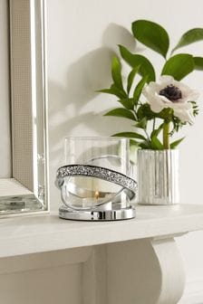 Silver Harper Diamante Tealight Holder (U22906) | CHF 13