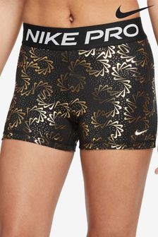 Nike Pro Black Printed 3 Inch Shorts (U23134) | €24