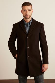 Dark Brown Next Epsom Coat (U23292) | €45