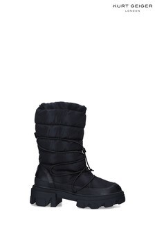 KG Kurt Geiger Black Vegan Trekker Puffer Boots (U23577) | $229