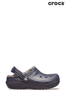 Crocs Kids Blue Classic Lined Clogs Sandals