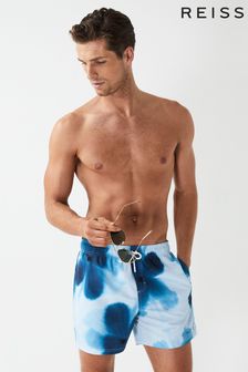 Reiss Blue Kyle Floral Printed Swim Shorts (U24356) | 91 €