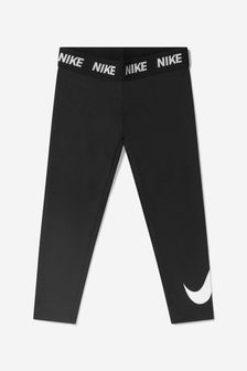 Nike Black Sport Essentials Swoosh Girls Leggings (U24884) | KRW32,000