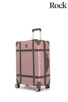 Różany - Średnia walizka Rock Luggage w stylu vintage (U24974) | 695 zł