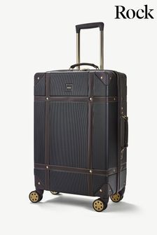 Czarny - Średnia walizka Rock Luggage w stylu vintage (U24977) | 695 zł