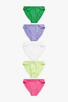 粉紅／綠色 - 棉質女性內褲5條裝 (U25212) | NT$360
