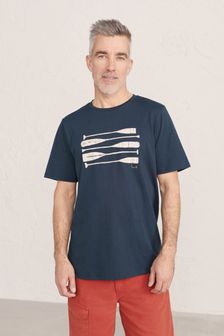 Seasalt Cornwall Men's Blue Midwatch T-Shirt (U25324) | 38 €